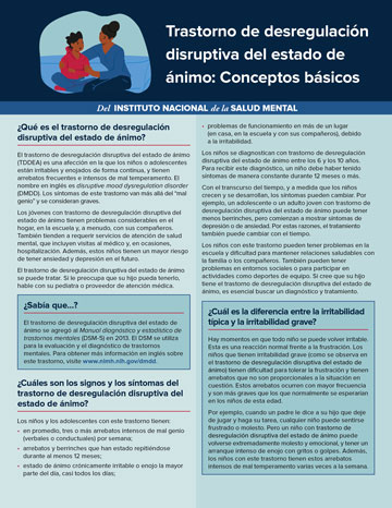 Trastorno de desregulación disruptiva del estado de ánimo